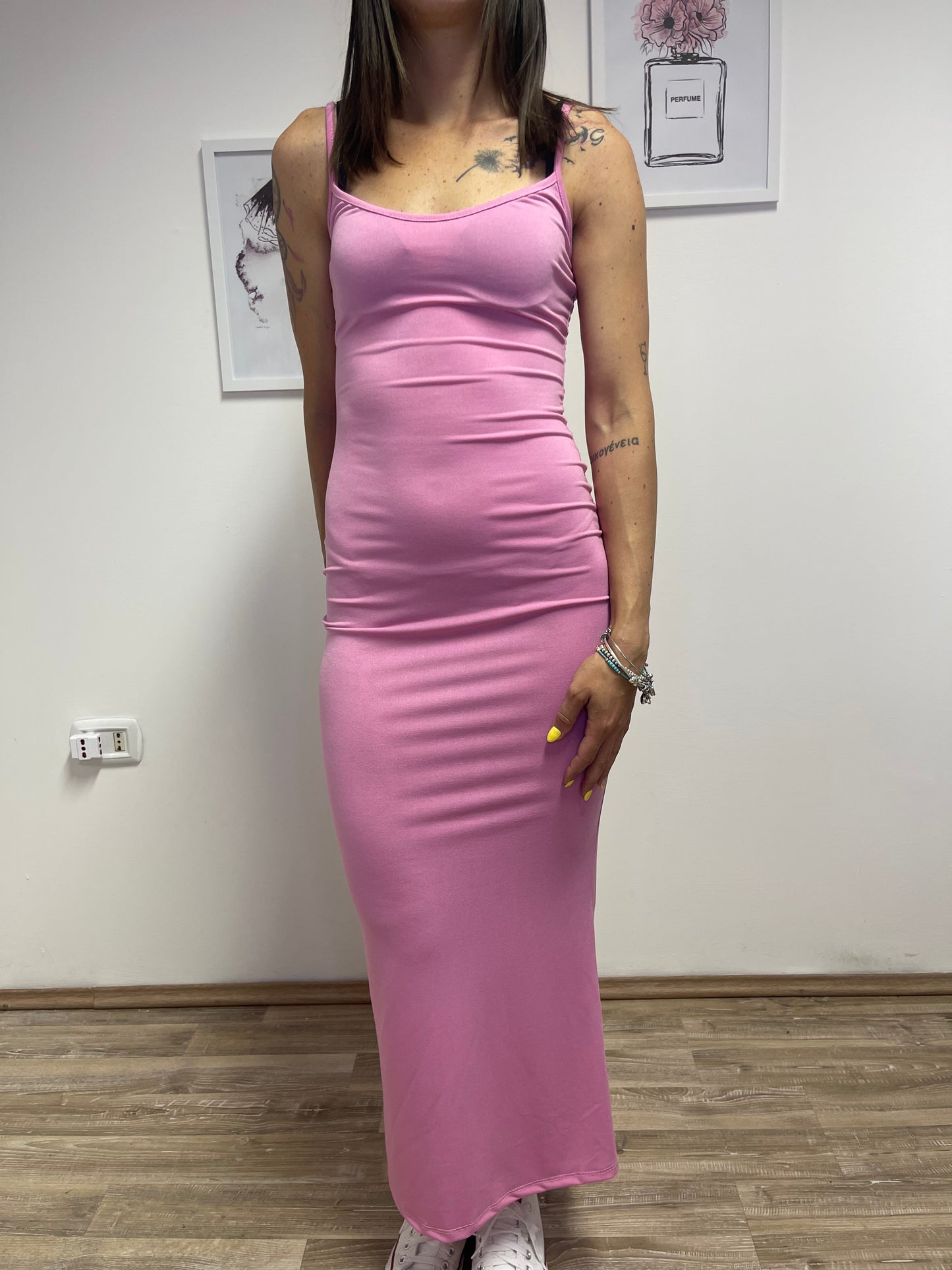 Tubino elasticizzato rosa