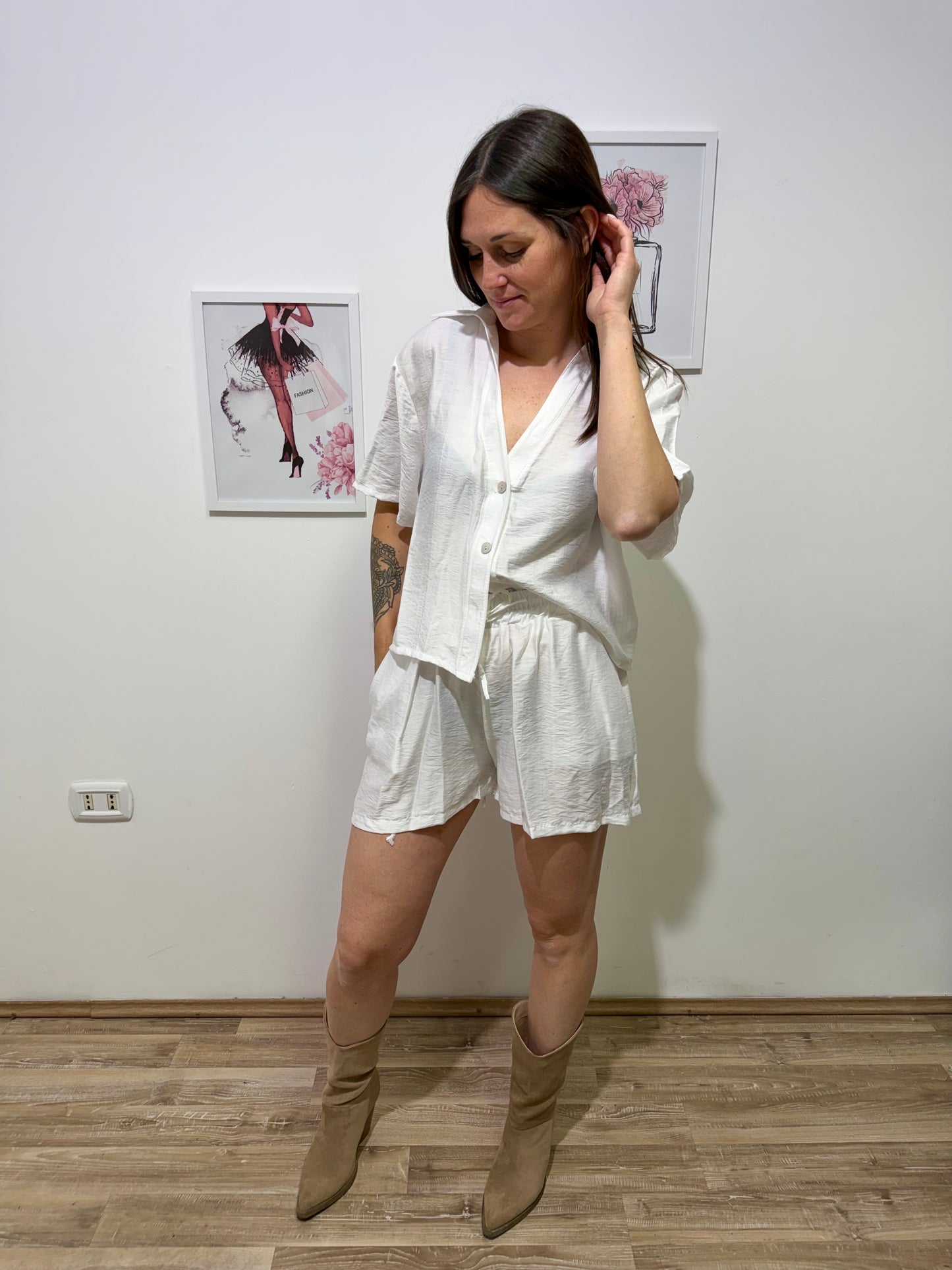 Completo Summer bianco