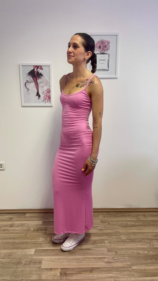Tubino elasticizzato rosa