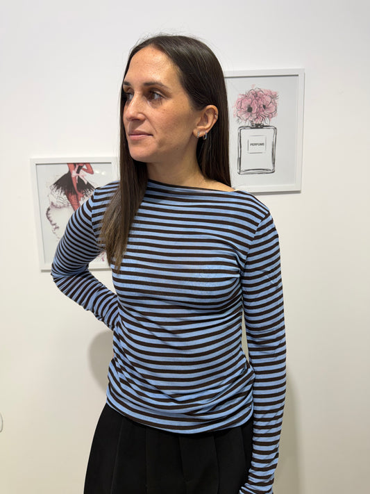 Maglia righe moro