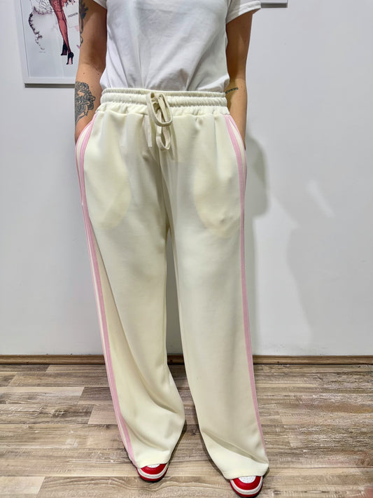 Pantalone tuta panna