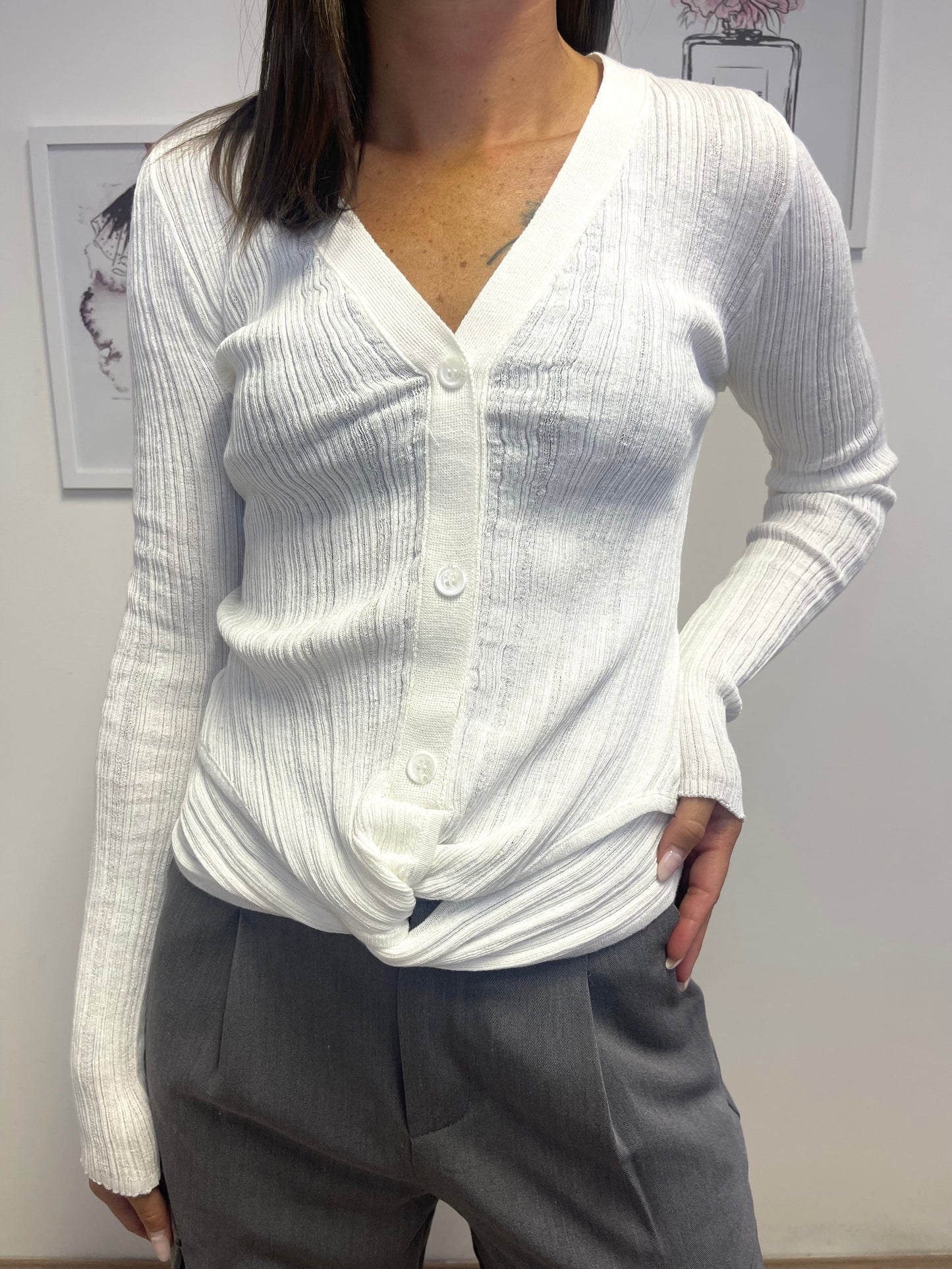 Cardigan bianco