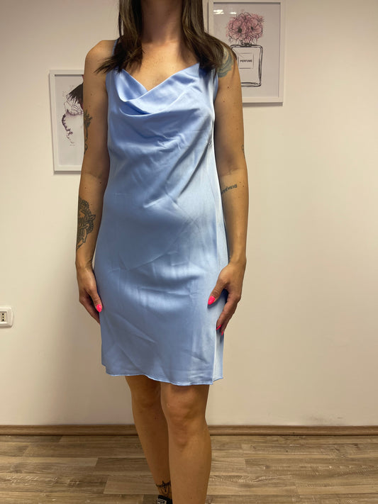 Vestito corto con intreccio sulla schiena carta da zucchero