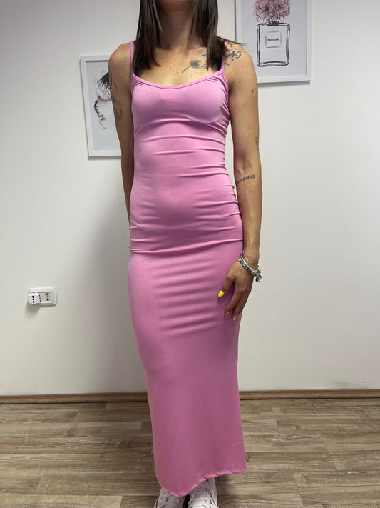 Tubino elasticizzato rosa