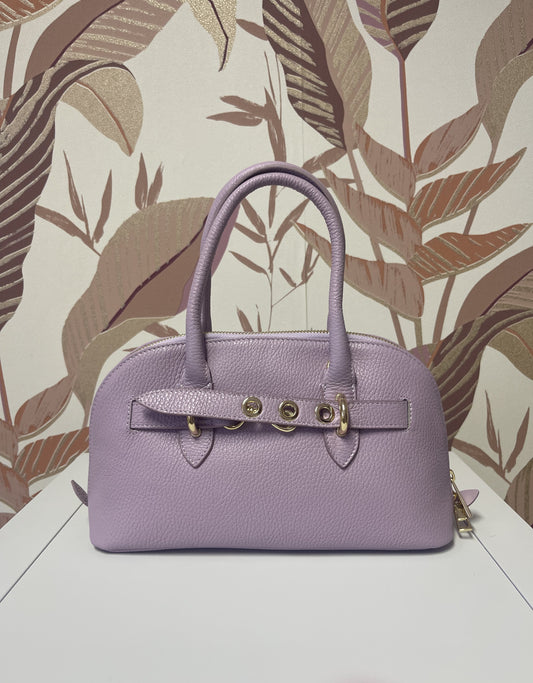 Borsa in vera pelle lilla